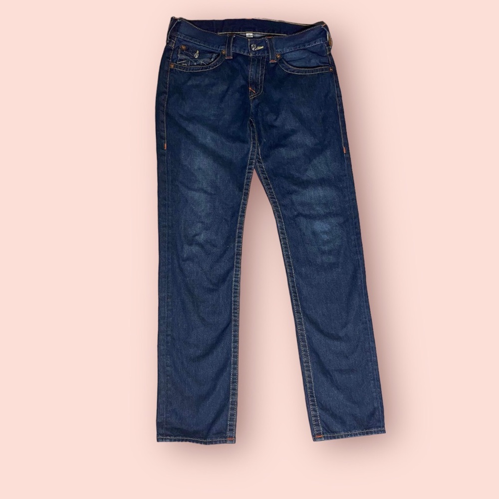 Men’s True Religion Geno Slim Straight Leg Jeans, Size 32, Authentic, Ne… - Picture 3 of 8